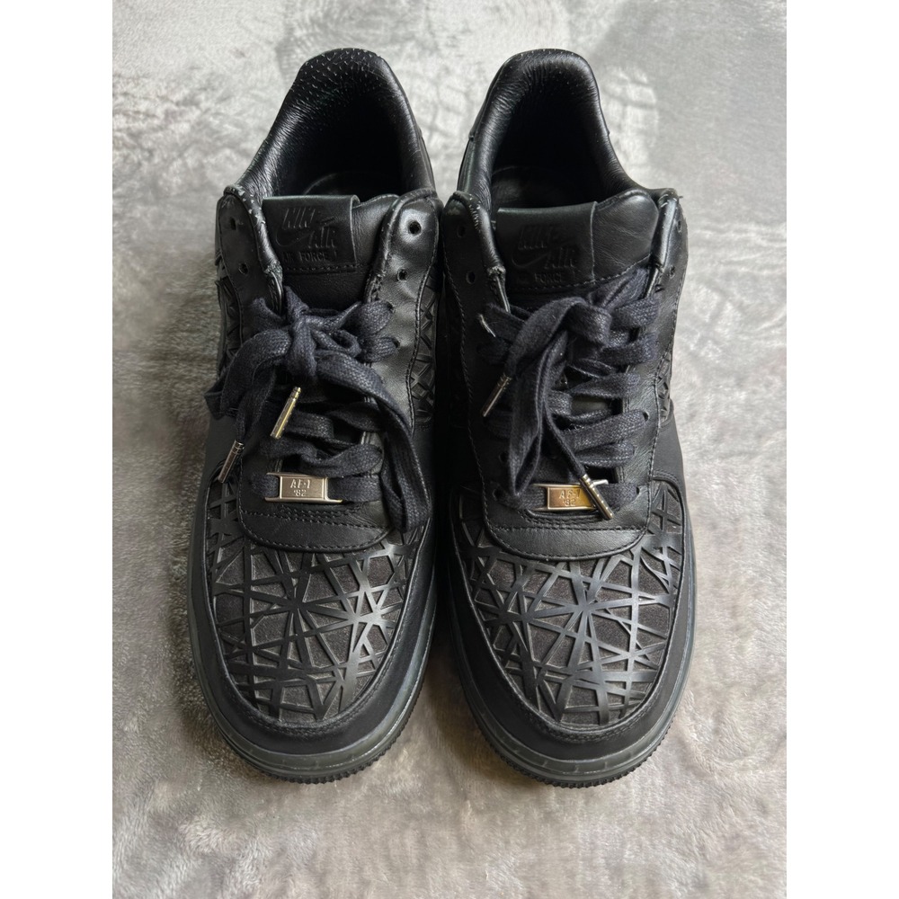 Nike Air Force 1 Supreme 08 Birds Nest Mens 10 Black Leather 318772-002
